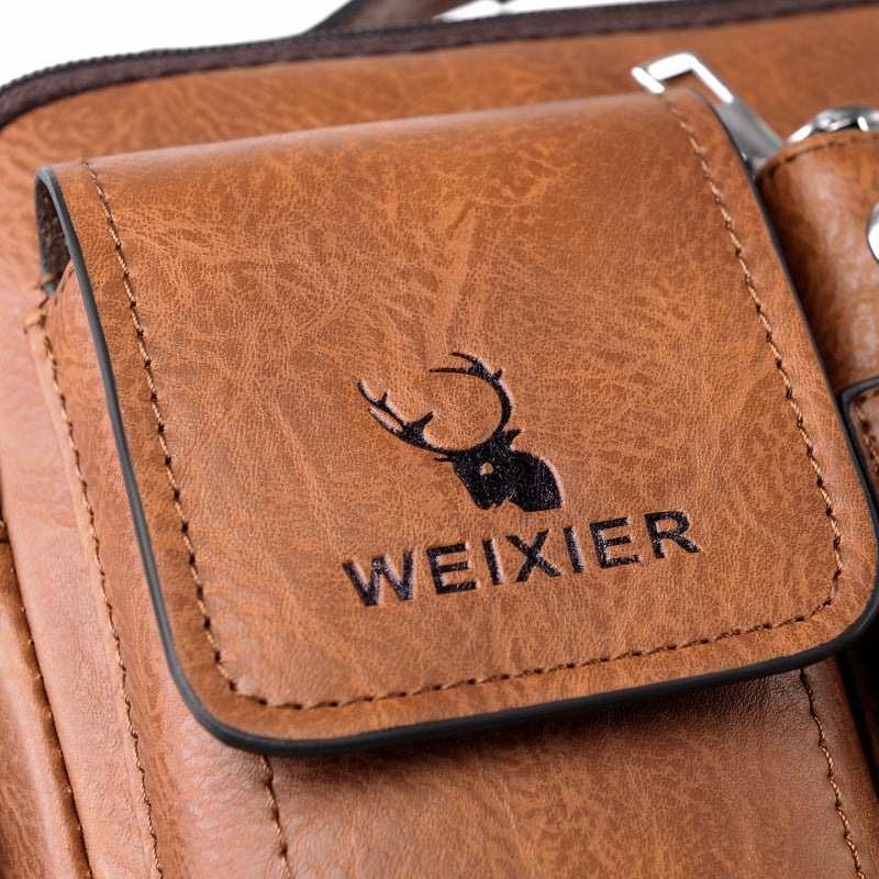 Business Schultertasche aus PU-Leder – Bild 6 | LuxeStyle