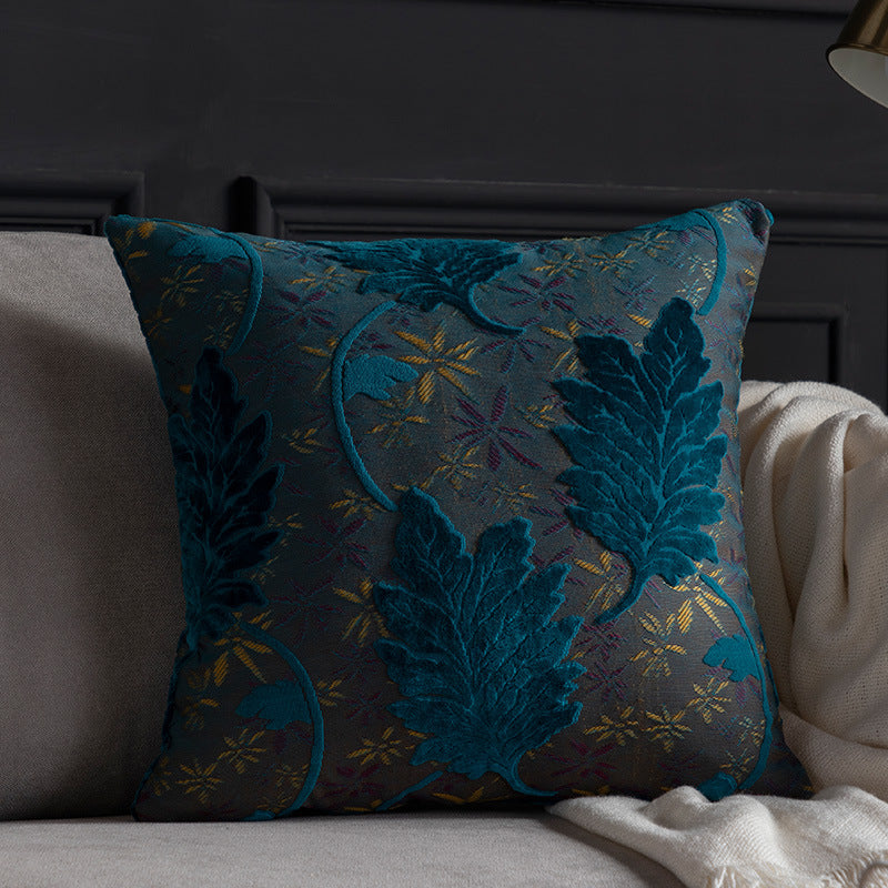Jacquard Kissenbezug mit Blumenmuster