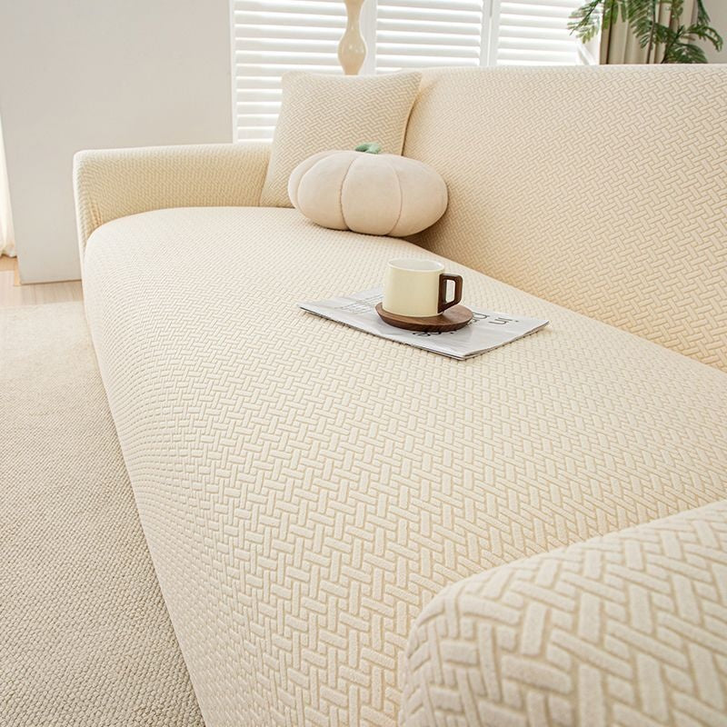 Katzenfreundlicher Sofa-Überzug gestreift