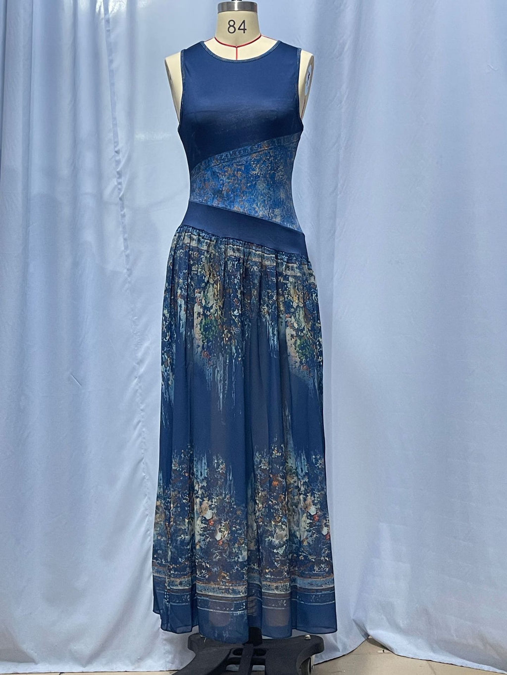 Boho-Maxi-Kleid ohne Ärmel, gestreift – Bild 15 | LuxeStyle