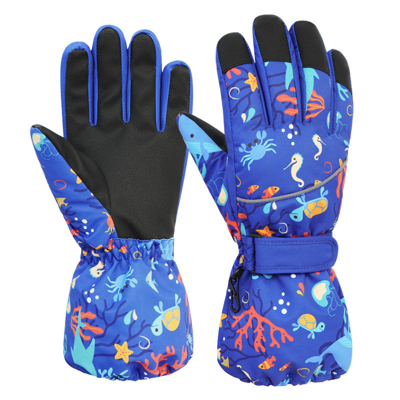 Warme, wasserdichte Kinder-Winterhandschuhe