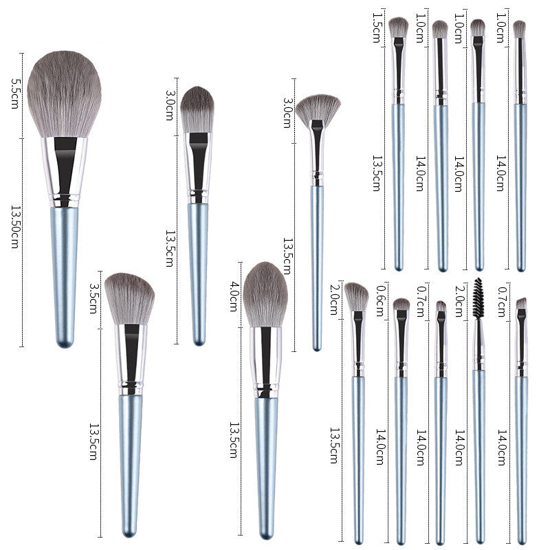 14-teiliges Pinselset mit Holzgriff – Bild 2 | LuxeStyle