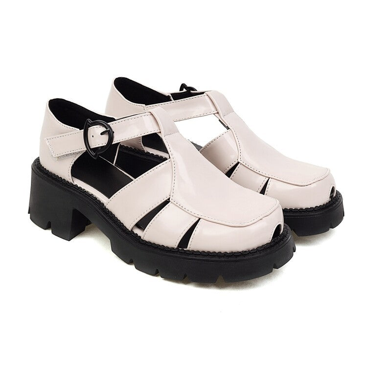Plateau-Clogs mit Schnalle – Bild 2 | LuxeStyle