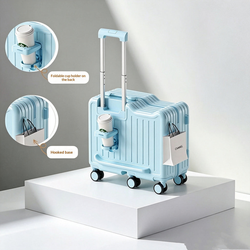 Kinder Rollkoffer mit Sitz- und Reifemöglichkeit – Bild 4 | LuxeStyle