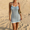 Gestreiftes Strandkleid