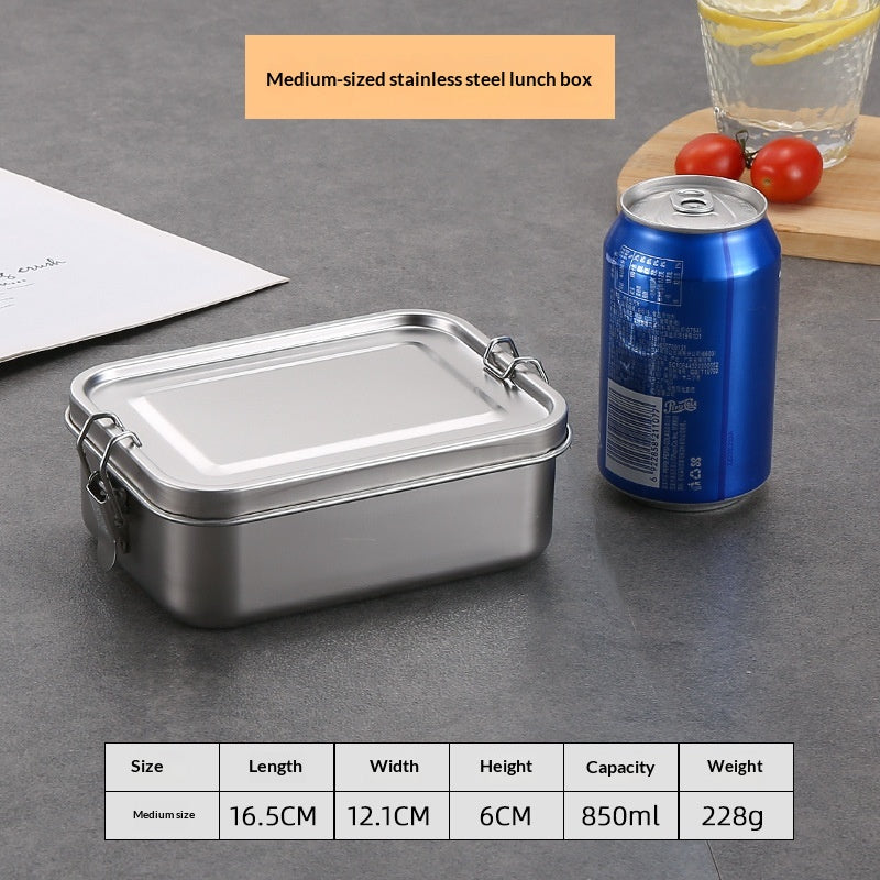 Edelstahl-Lunchbox mit Schnappverschluss