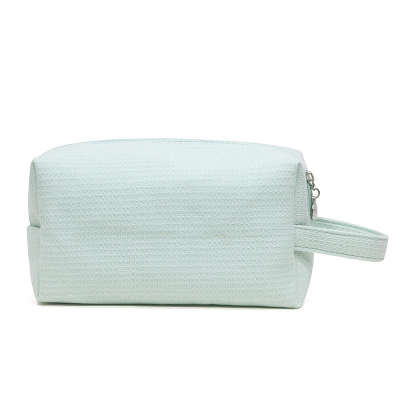 Make-up Tasche aus Baumwoll-Waffelstoff – Bild 9 | LuxeStyle