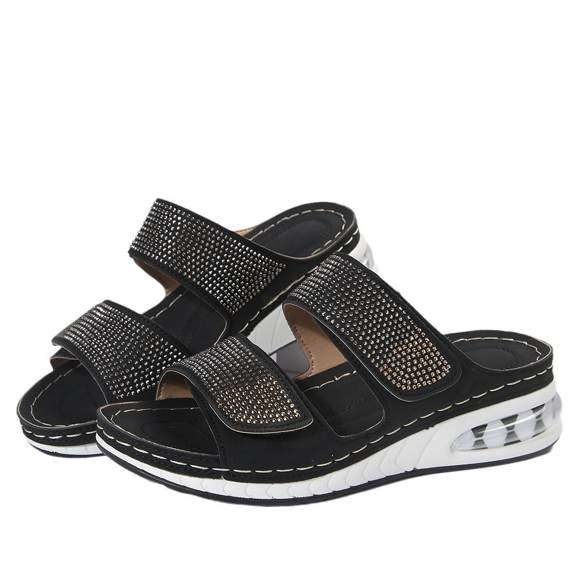 Damen-Plateau-Sandalen mit Riemen
