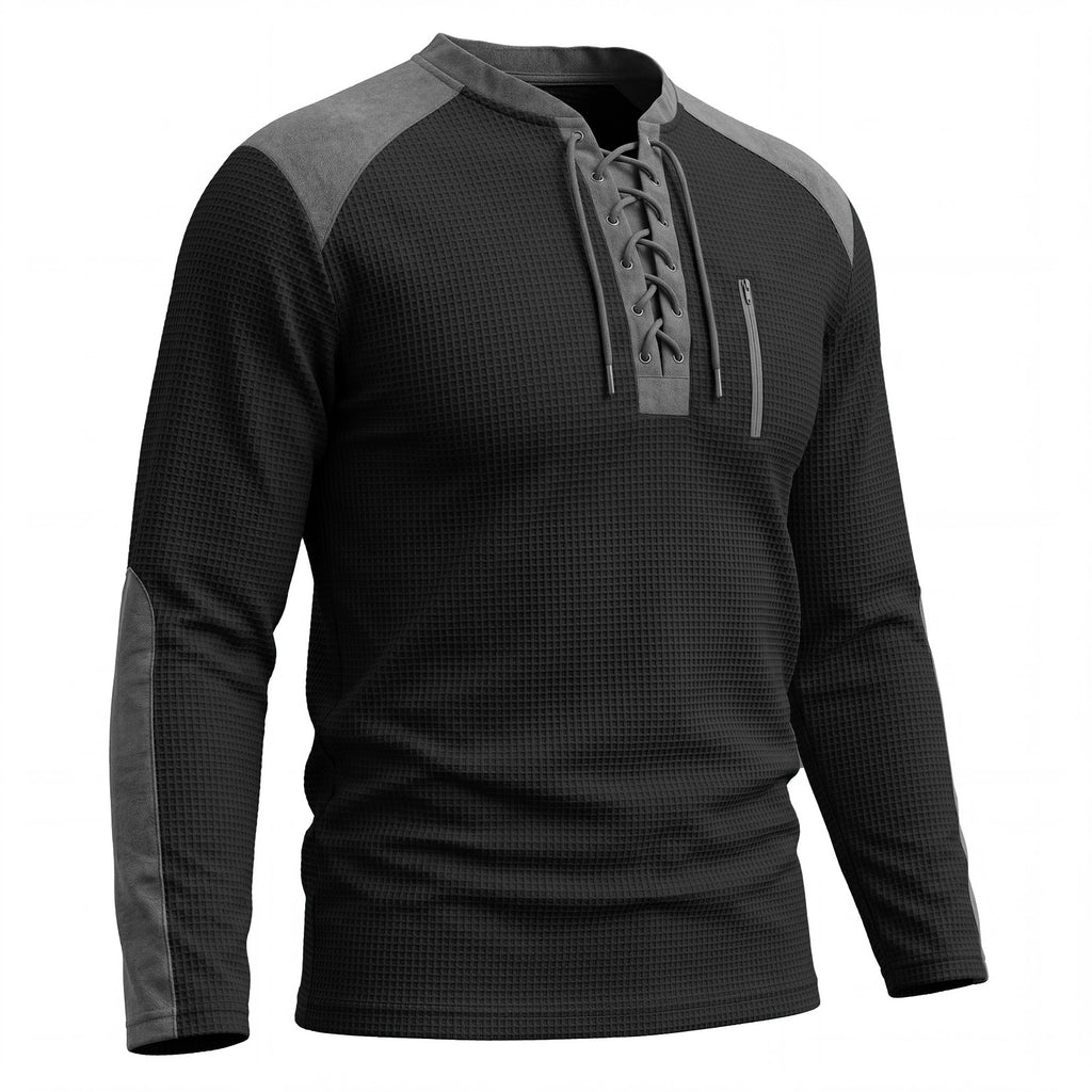 Color-Block Langarm Sports-Sweatshirt