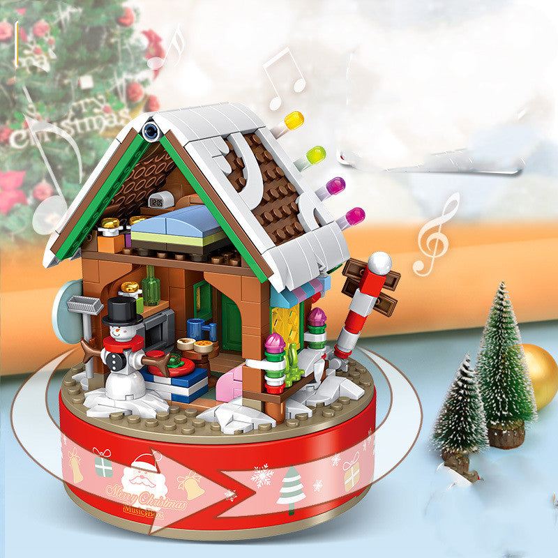 Bauklötze mit drehender LED-Weihnachtsbaum-Musikbox – Bild 3 | LuxeStyle