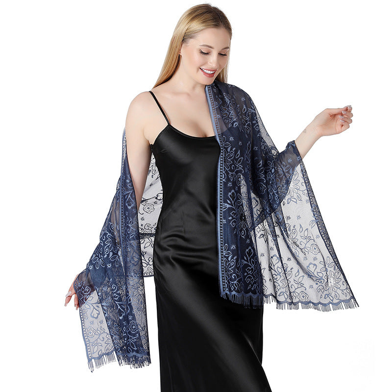 Geblümter Batik-Spitzenschal – Bild 19 | LuxeStyle