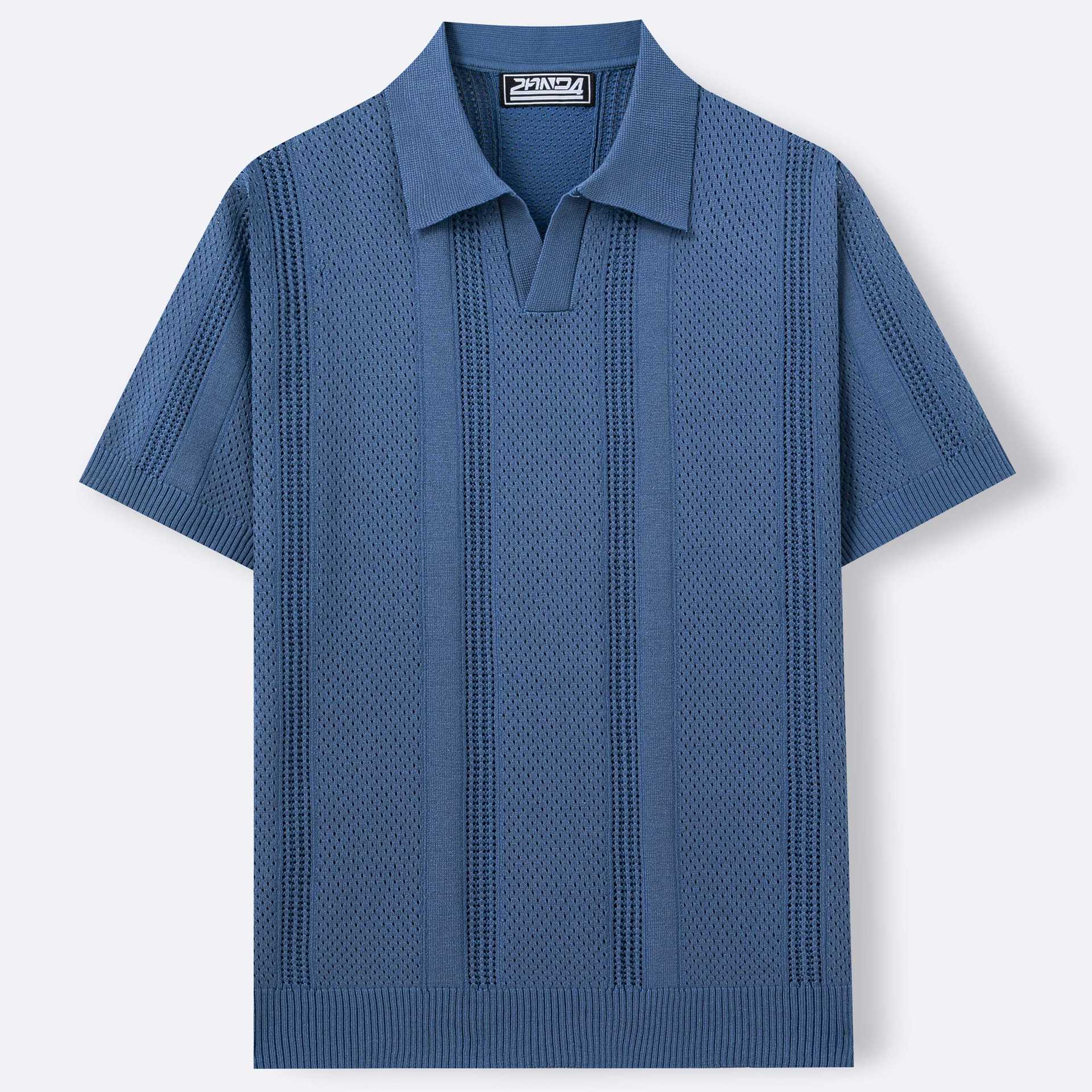 Herren Strick-Polo Lido