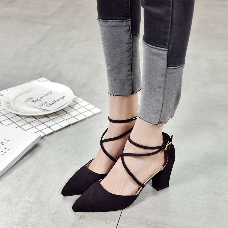 High Heel Sandalen mit spitzer Zehenkappe – Bild 5 | LuxeStyle