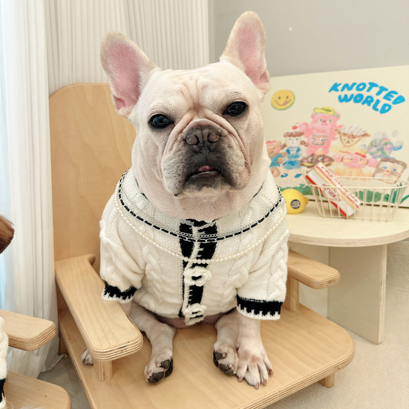 Schwarzer/Weisser Hundesweater Herbst – Bild 13 | LuxeStyle