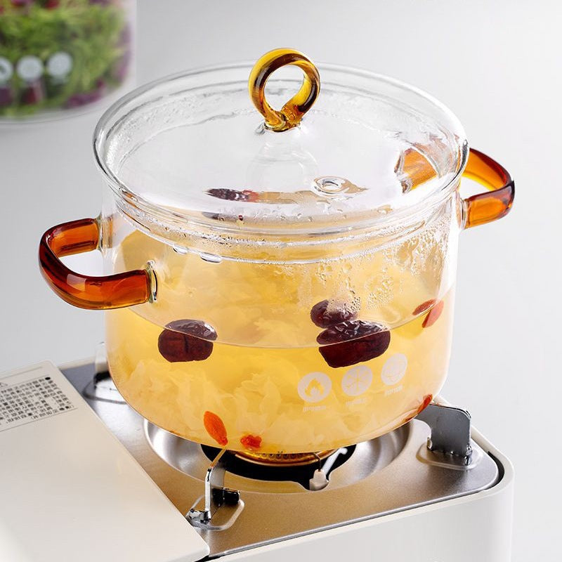 Glas-Topf mit 2-fach Griff