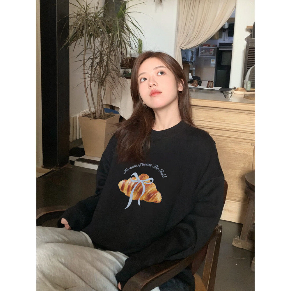 Croissant-Horn Hoodie für Damen
