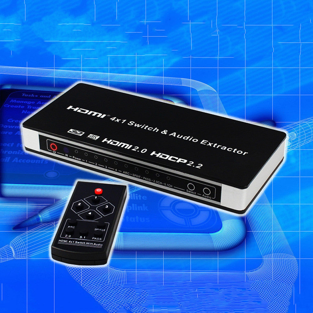 HDMI Switch 4x1 mit Audio-Extraktion