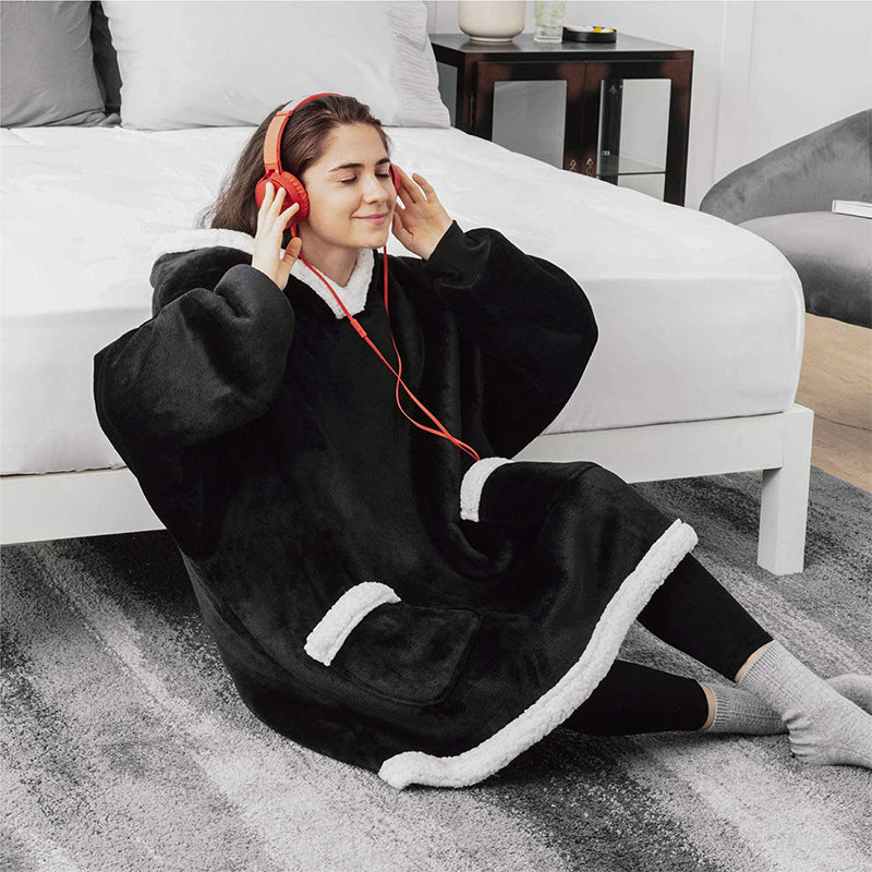 XXL Hoodie-Decke mit Taschen für Sie & Ihn