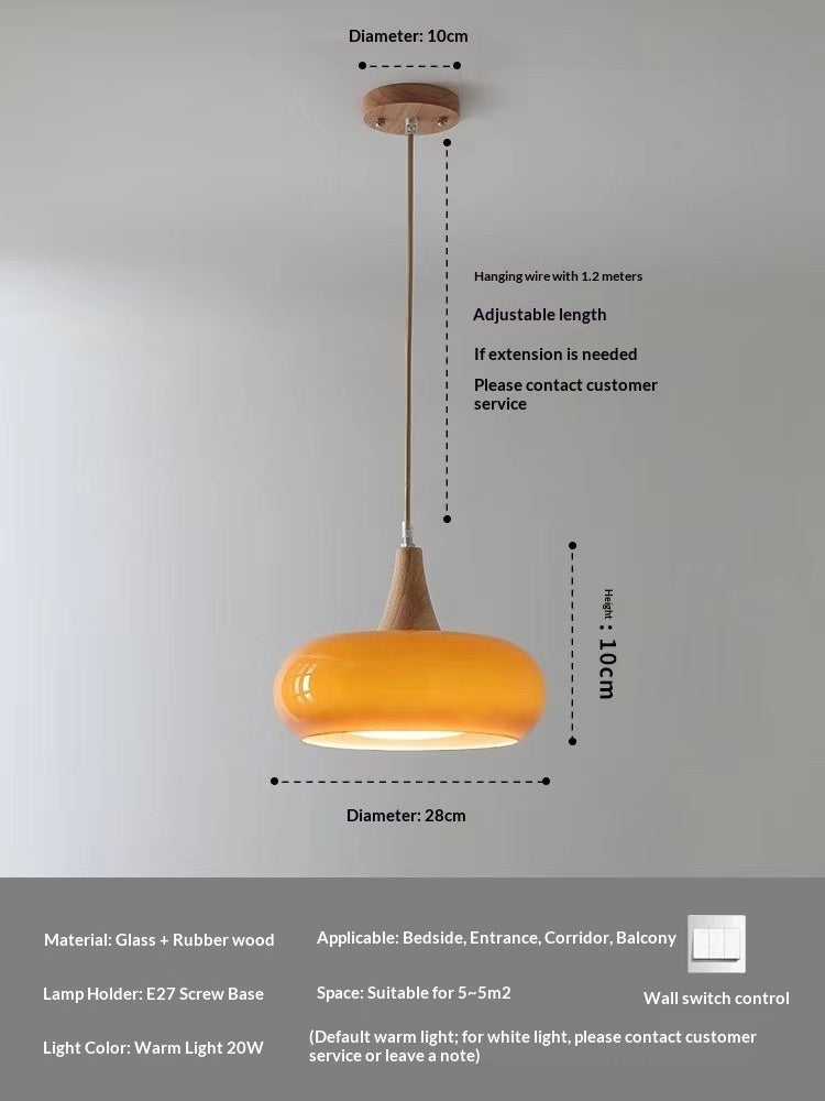 Retro Bauhaus Glaslampe