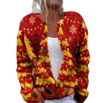 3D Digitaldruck Cardigan