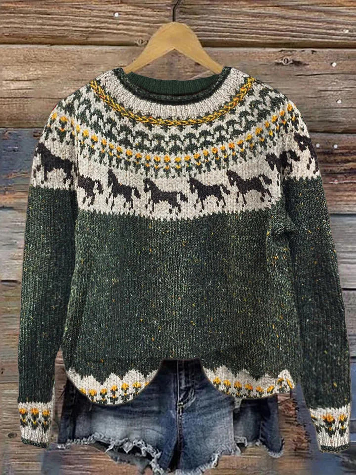Damen Sweatshirt mit 3D-Effekt Print