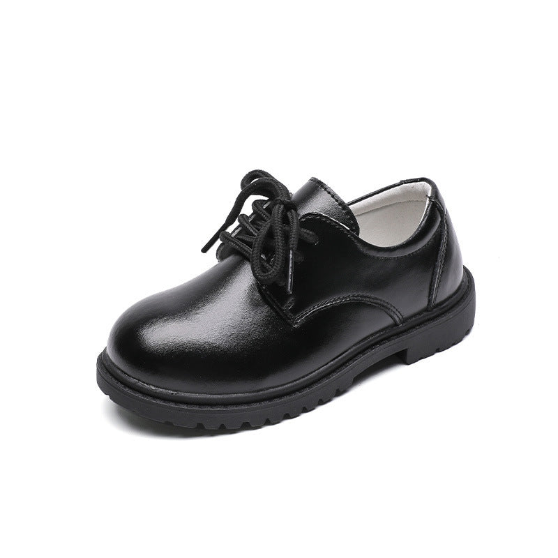 Kinder-Herbstschuhe, Schwarzleder