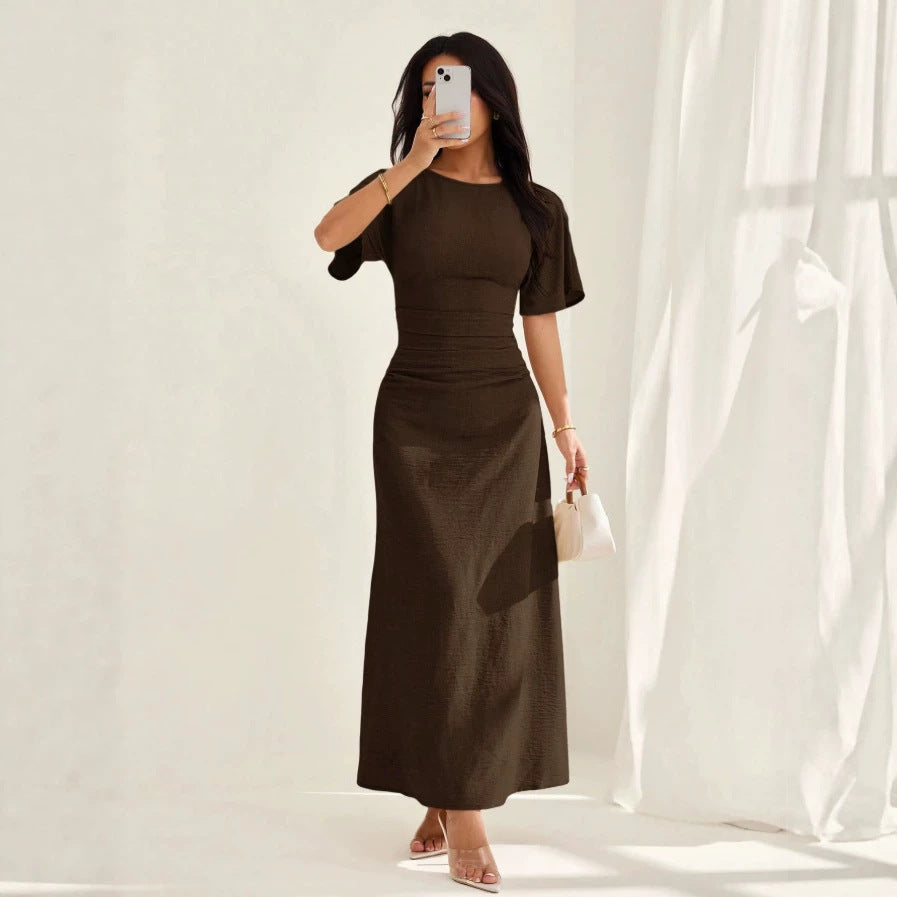 Elegantes Sommerkleid mit Prinzessinnenärmeln