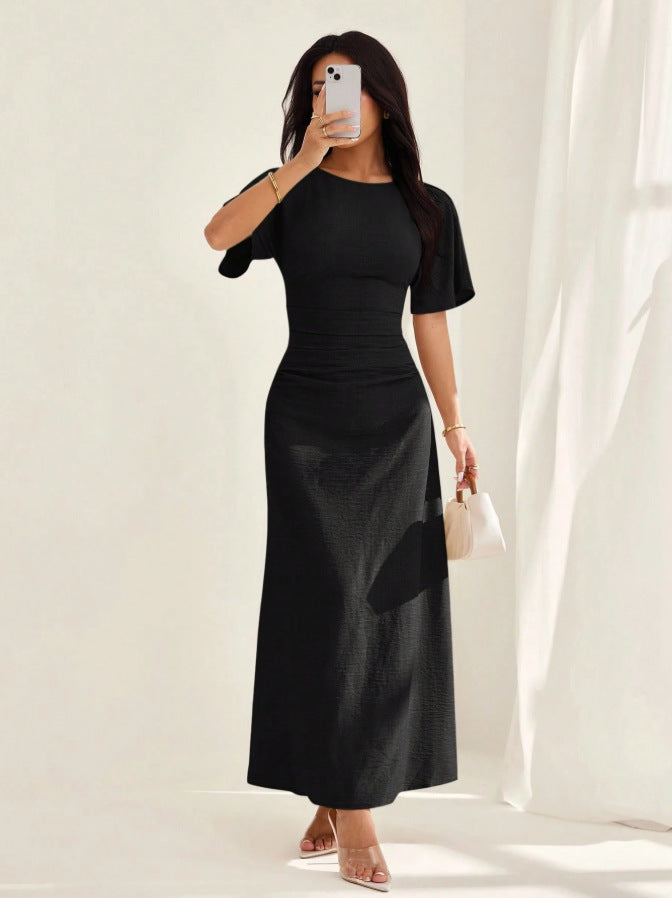 Elegantes Sommerkleid mit Prinzessinnenärmeln