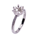 Schneeflocken-Ring mit Moissanit | LuxeStyle