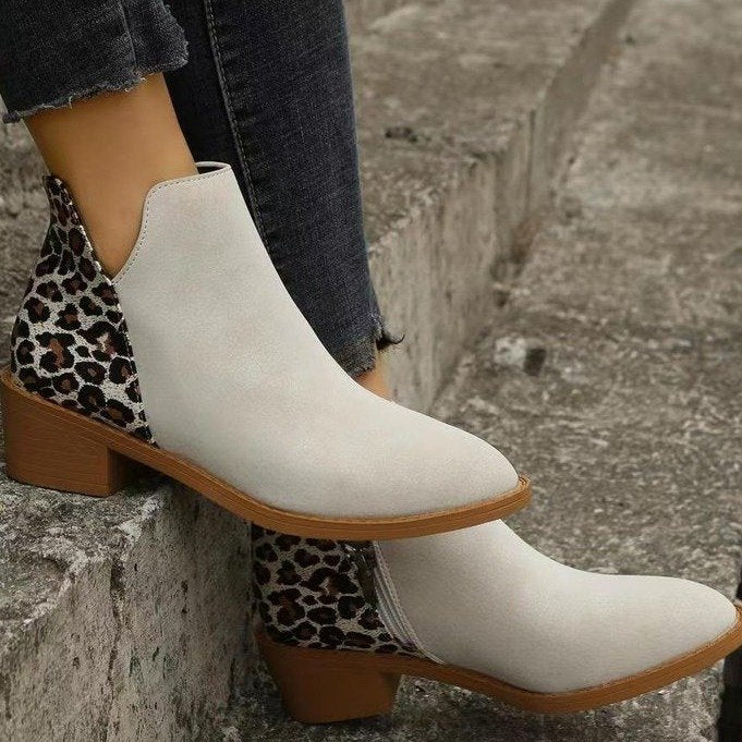 Niedrige Stiefeletten mit Seitenreissverschluss