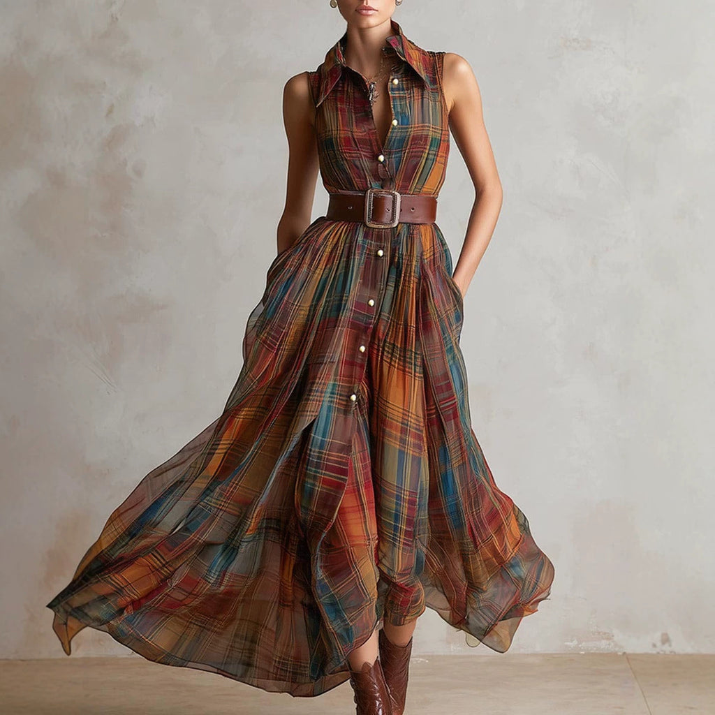 Ärmelloses Midikleid mit offener Rückenpartie – Bild 5 | LuxeStyle