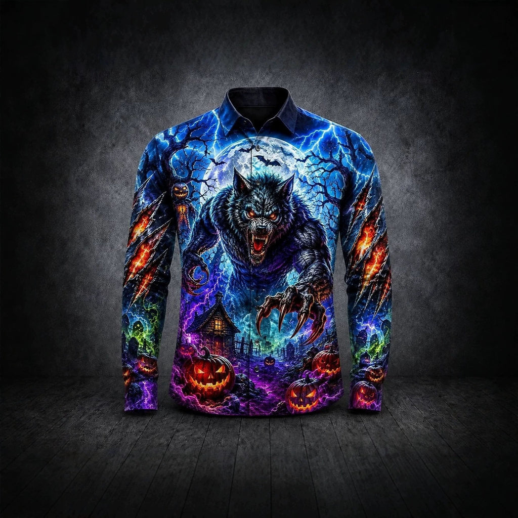 Halloween 3D Digitaldruck Langarmshirt – Bild 5 | LuxeStyle