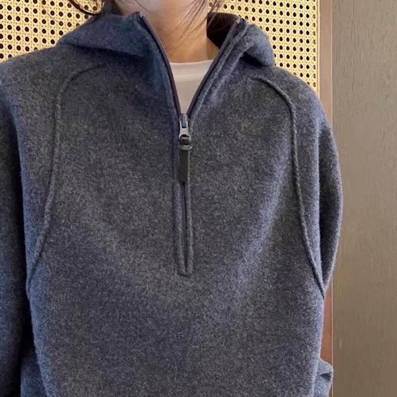 Damen Hoodie aus doppelseitigem Coral Fleece – Bild 7 | LuxeStyle