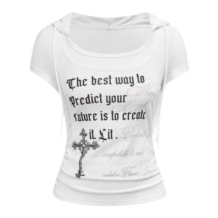 Casual Mock-Two-Piece T-Shirt mit Rundhals – Ansicht 8