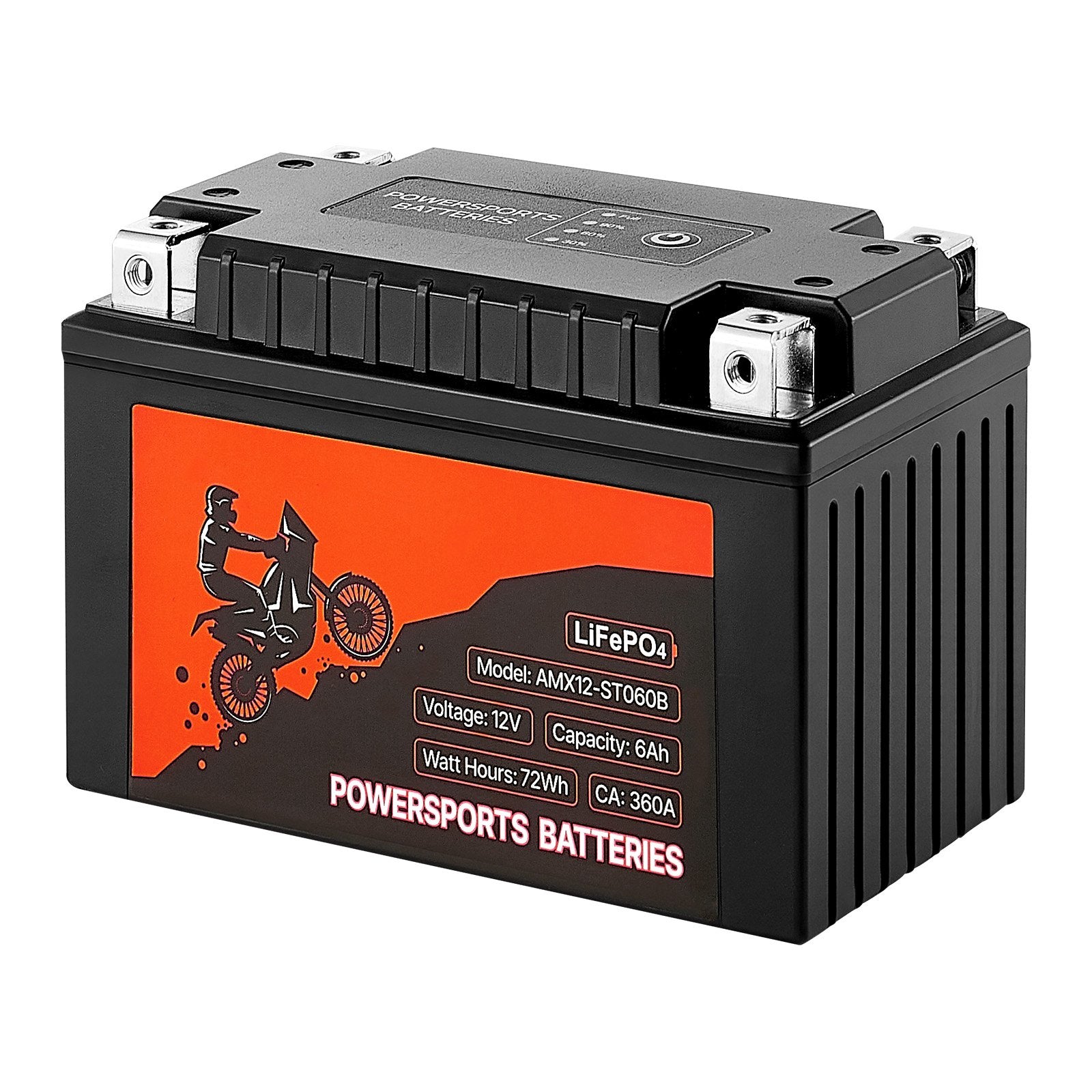 Motorradbatterie 12V 6Ah YTX12-BS