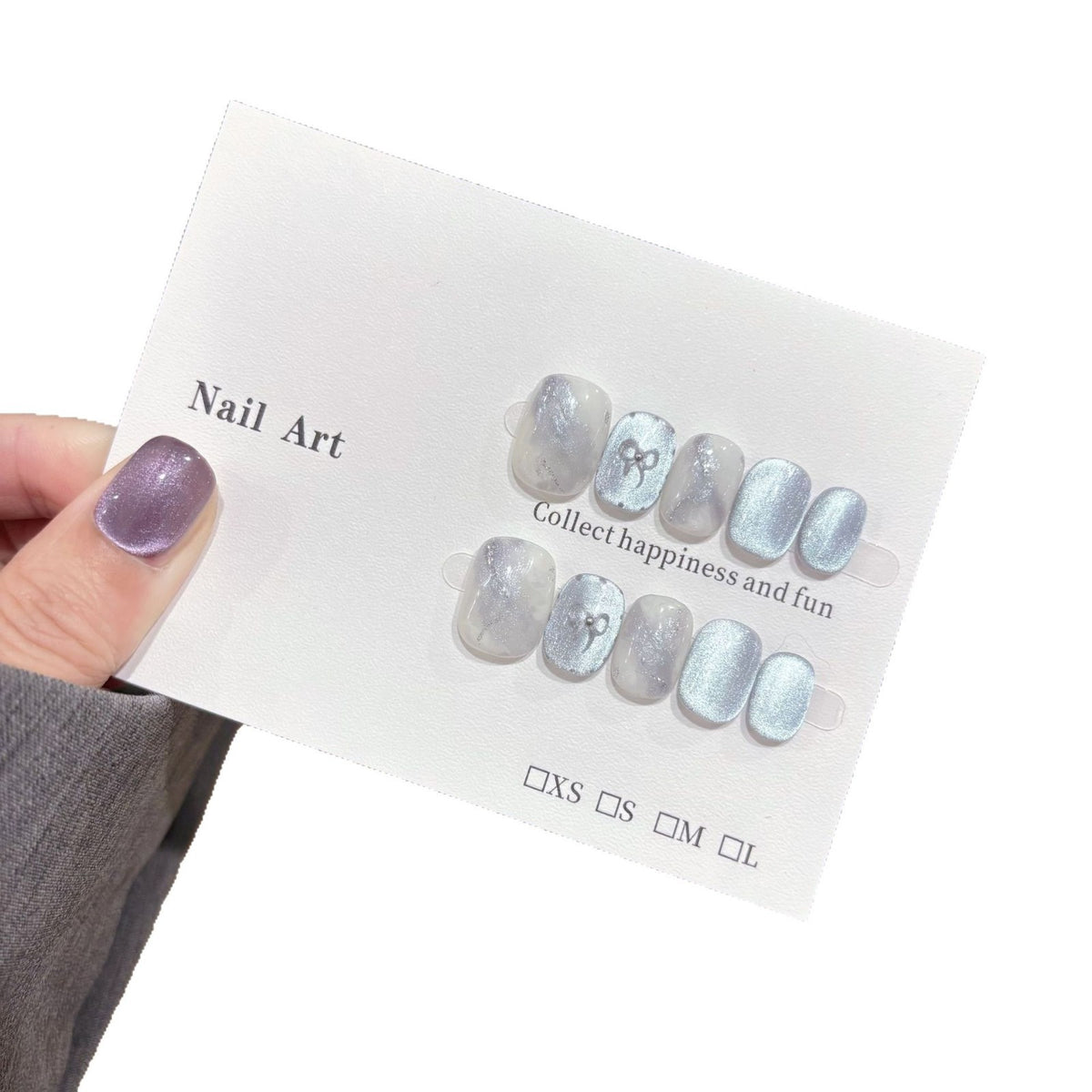 Abnehmbare Nägel im Cat's Eye-Stil – Bild 1 | LuxeStyle