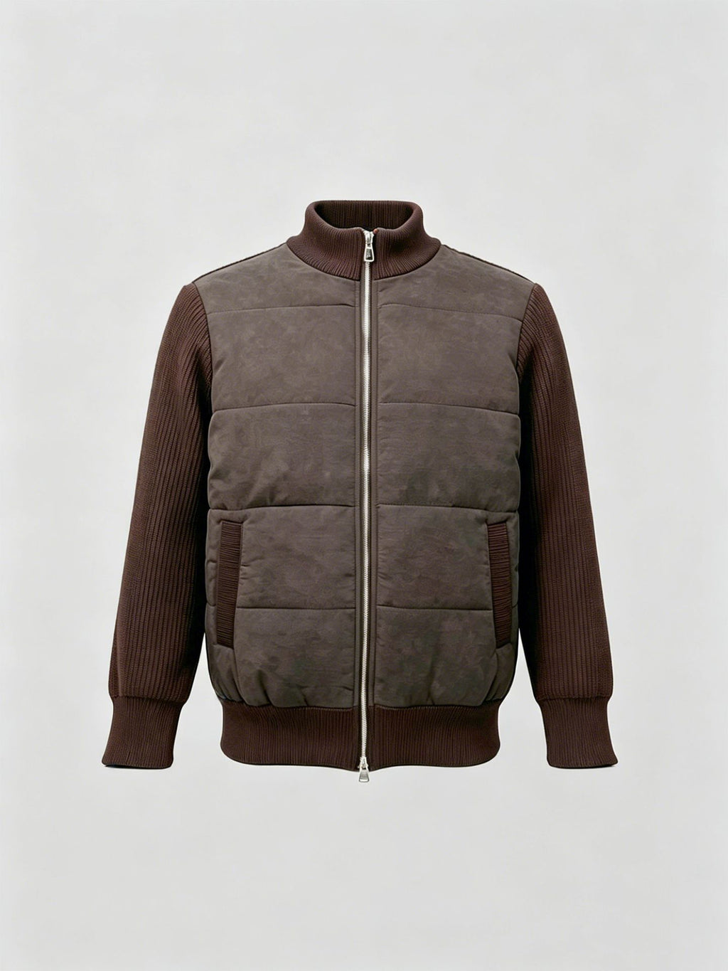 Herren Winter Stehkragen Pullover-Mantel