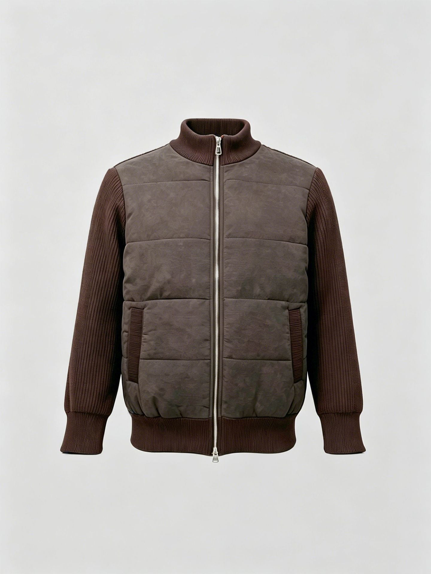 Herren Winter Stehkragen Pullover-Mantel