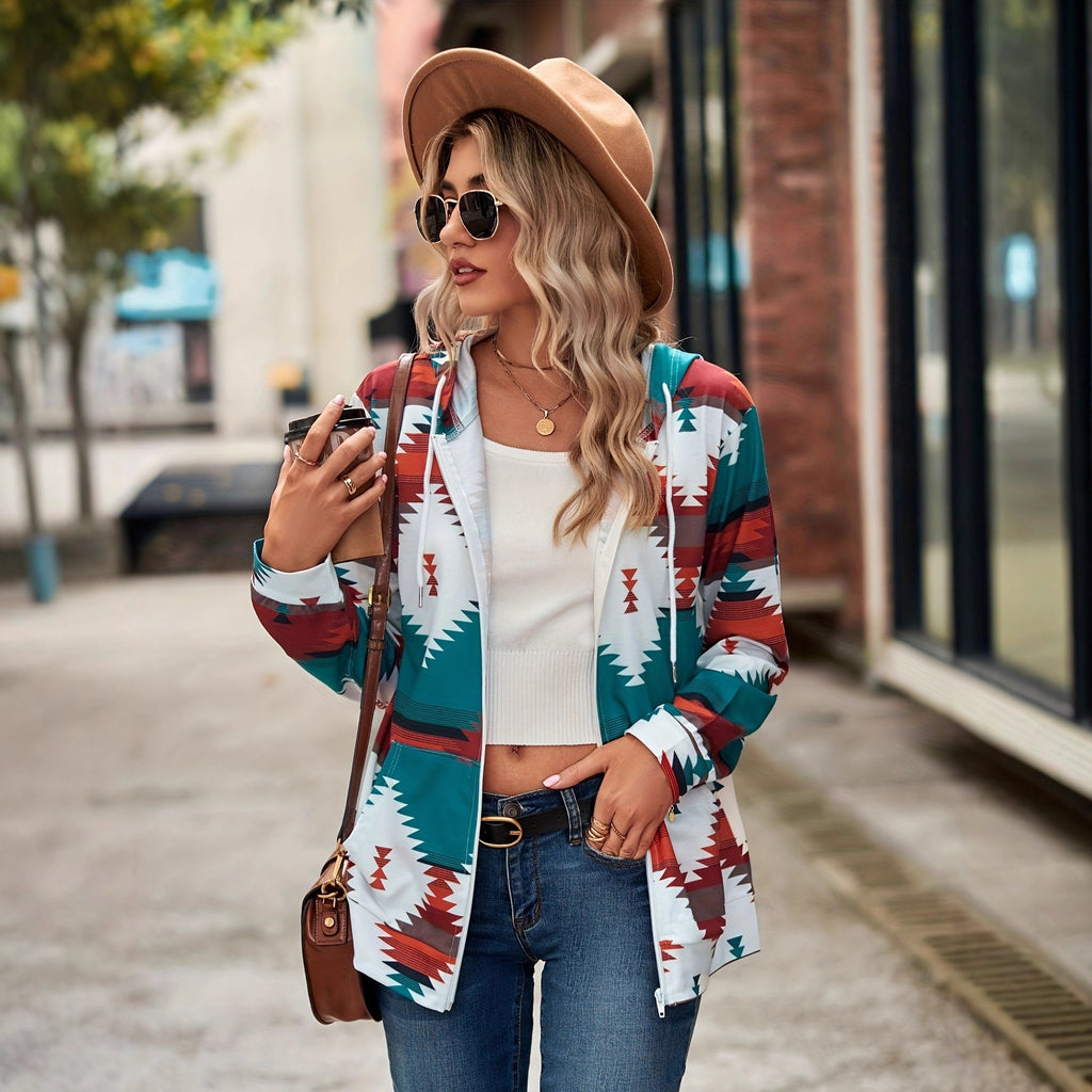 Bedruckter Hoodie für Damen