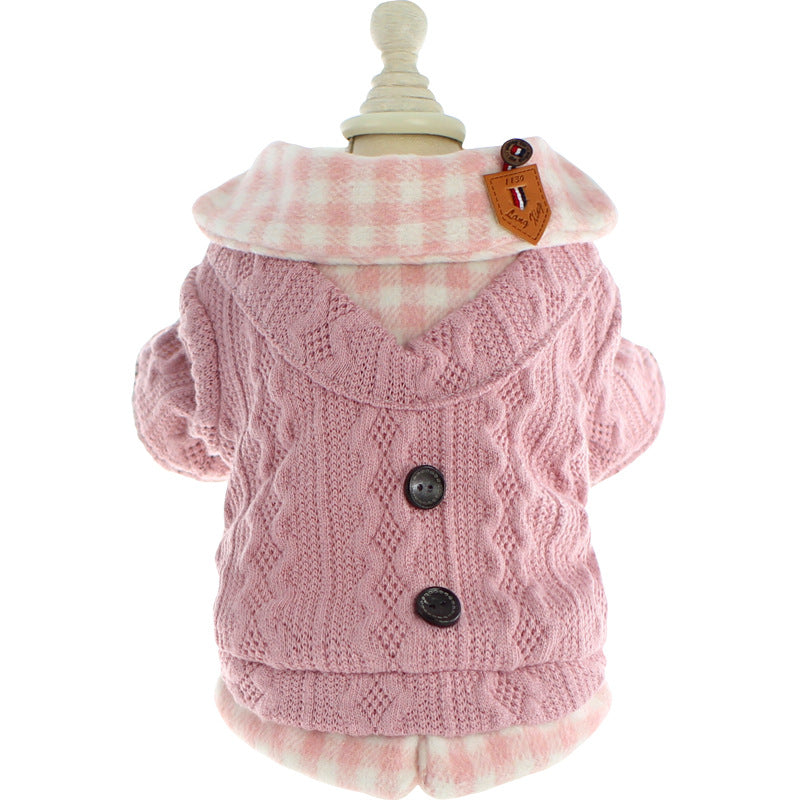 Hunde Pullover Zweiteiler Baumwolle Fleece – Bild 5 | LuxeStyle