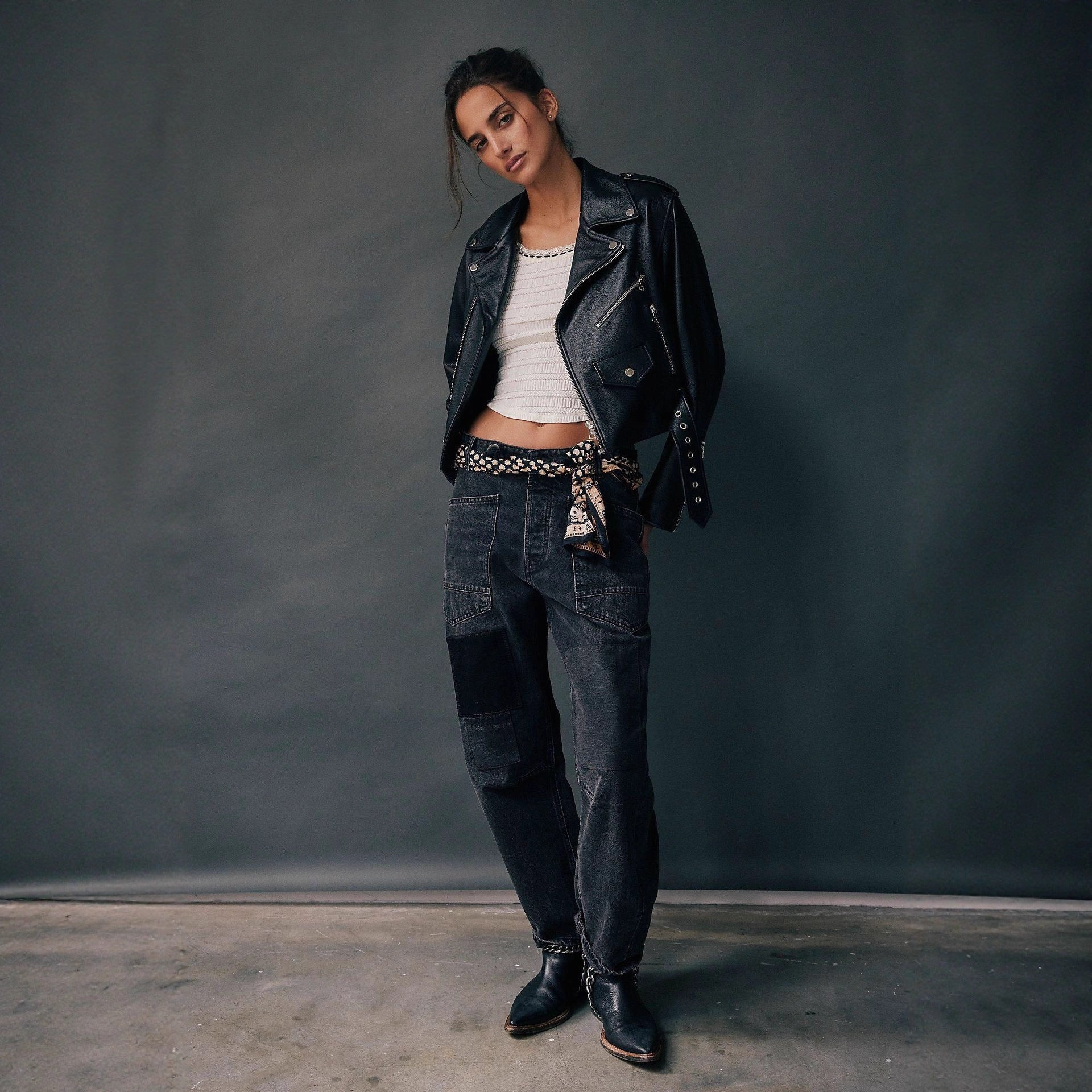 Vintage-Patchwork Jeans