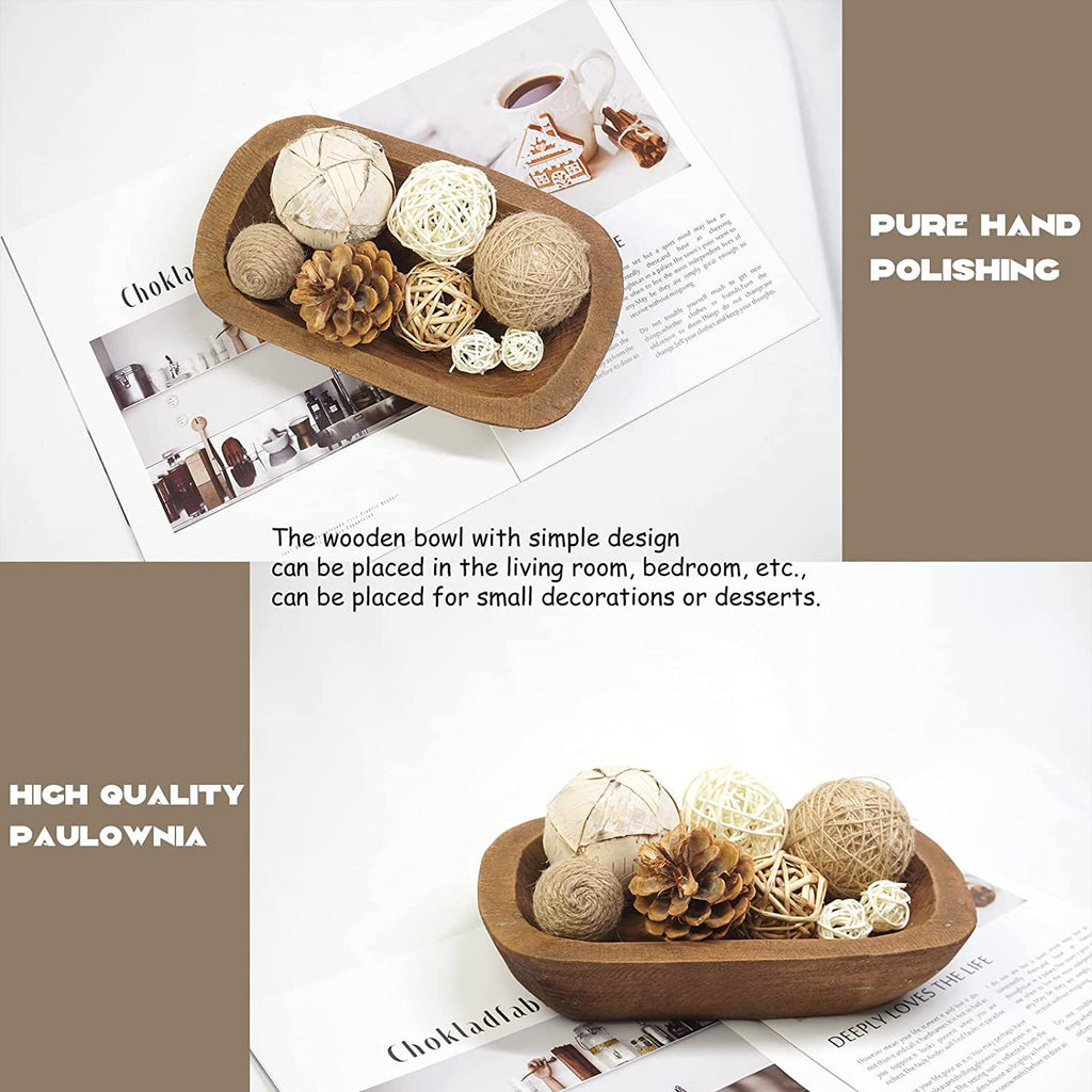 Handgeschnitzte Aufbewahrungsschale aus Holz – Bild 5 | LuxeStyle