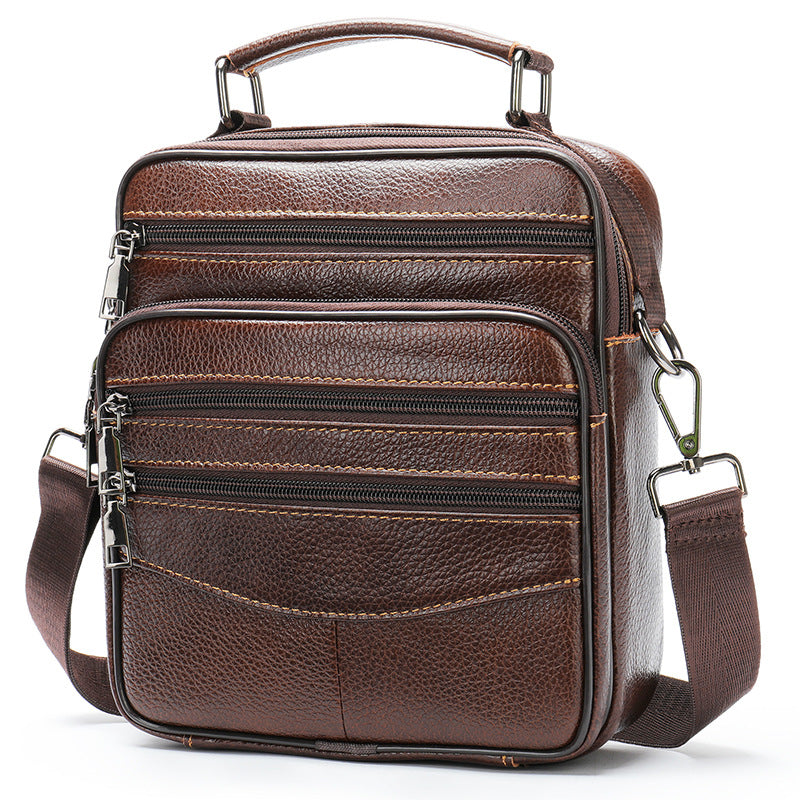 Business Schultertasche aus Echtleder – Bild 4 | LuxeStyle