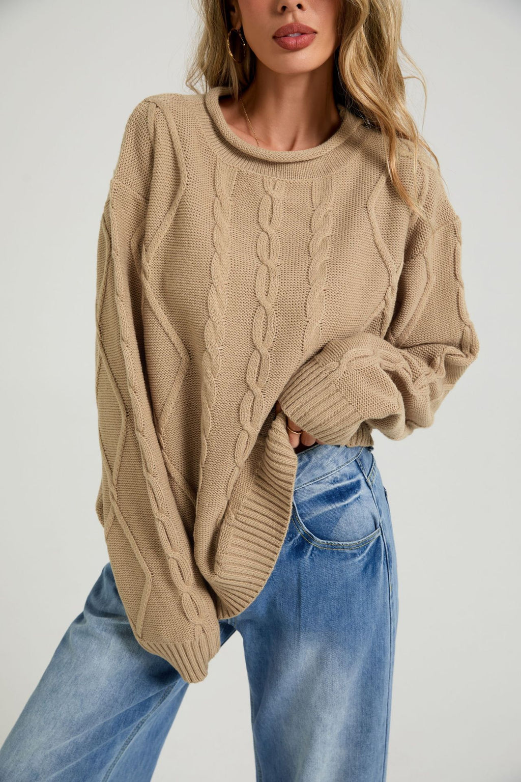 Strickpullover im Oversize-Look
