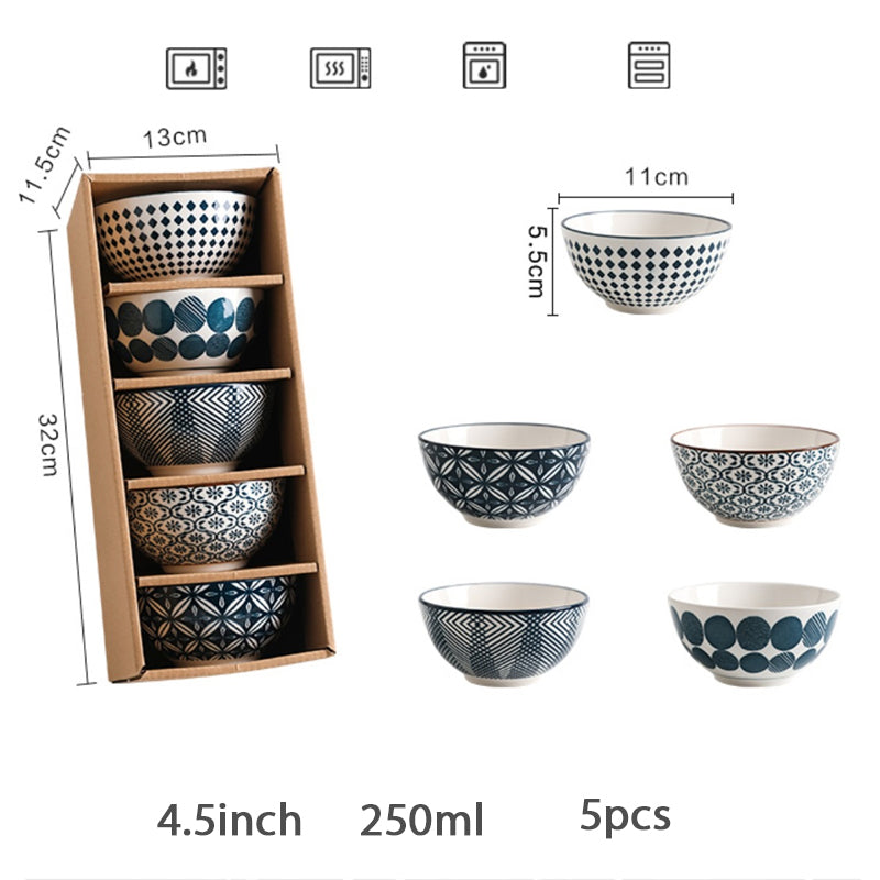Hefeng Keramikschalen-Set (5 Stück) – Bild 6 | LuxeStyle