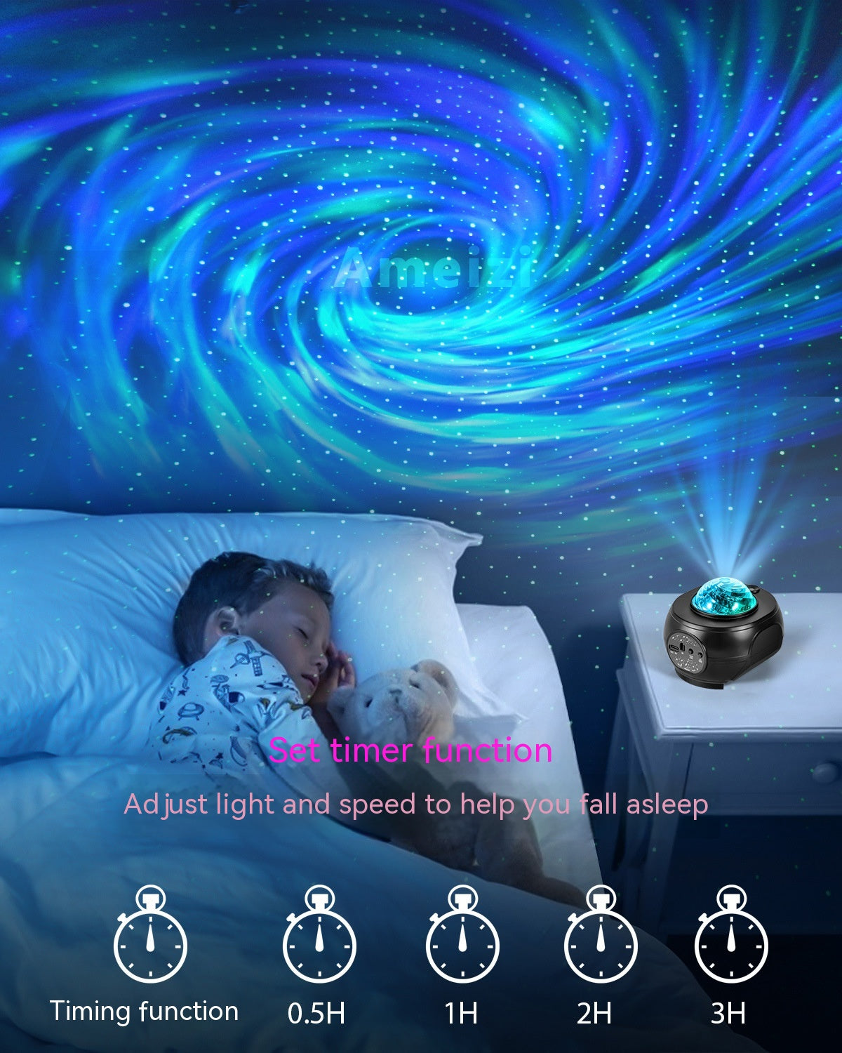 Sternenhimmel Projektor mit Musik und App