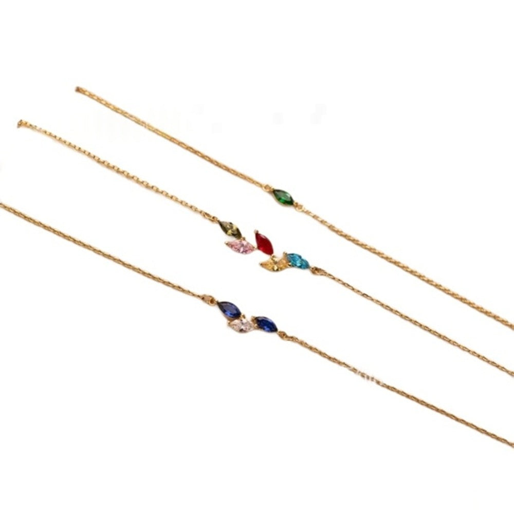 Verstellbares Geburtsstein Zirkon Armband