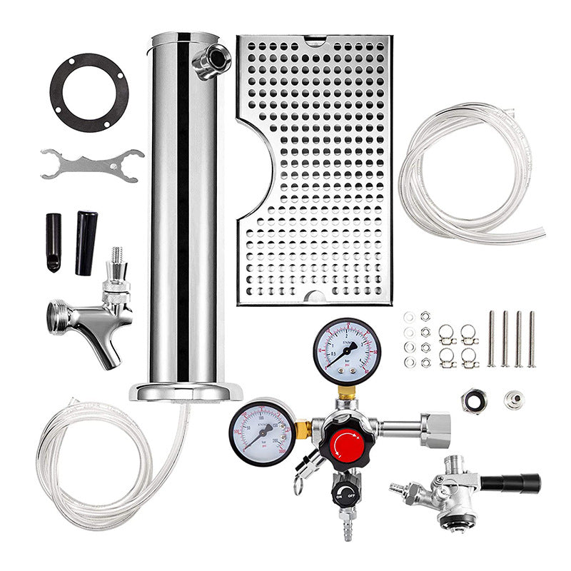 Wasserturm für Wein – Edelstahl-Set – Bild 6 | LuxeStyle