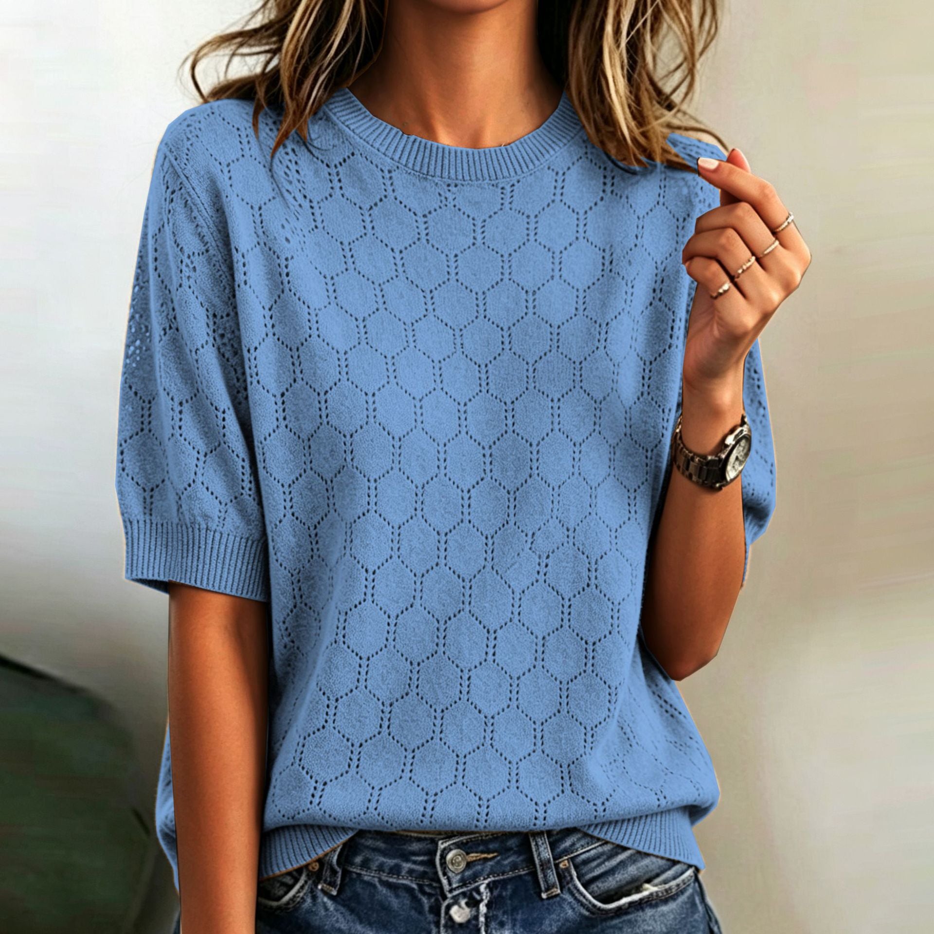 Springautumn Pullover mit Aushöhlungen