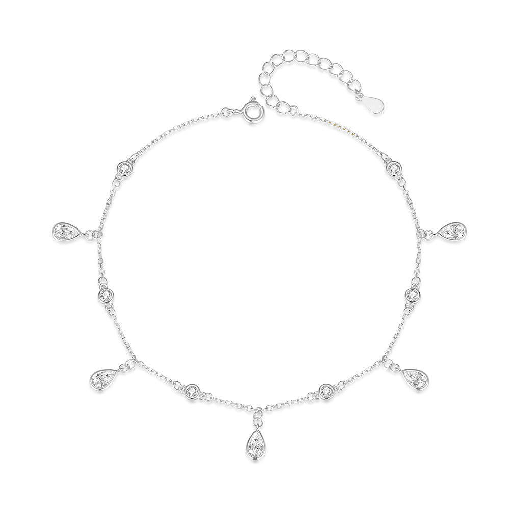 Fusskette mit Wassertropfen-Anhänger – Bild 3 | LuxeStyle